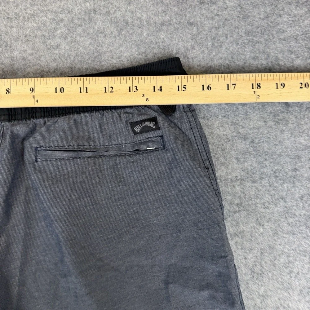 Billabong Recycler Board Shorts Boys 16 Grey Black Hybrid Swim Trunks Drawstring